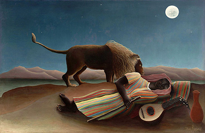 Sleeping Gypsy Henri Rousseau Painting